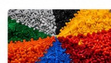 Recycled and colored plastic pellets
